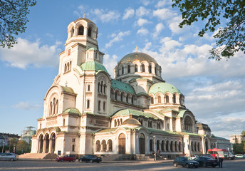 Fototapeta na wymiar Kondolencje Kościół św Aleksandra Newskiego. Sofia, Bulgaria