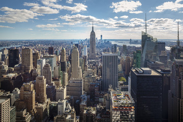 Fototapeta premium Panorama of New York City: midtown and downtown