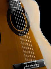 Obraz premium Classical guitar closeup