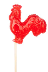 Rooster shape lollipop