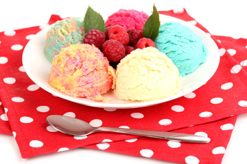 delicious ice cream close-up