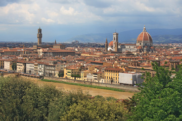 Fototapeta na wymiar Zobacz Florencji z Duomo, Palazzo Vecchio