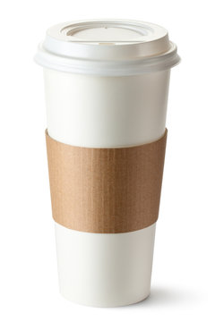 Take-out coffee with cup holder