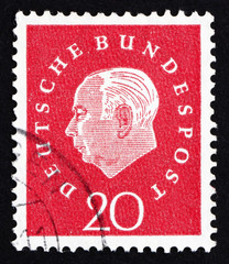 Postage stamp Germany 1959 Theodor Heuss
