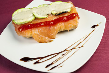 salmón ahumado