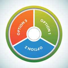 Multicolored presentation color circles template