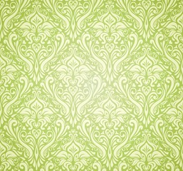 green  vintage wallpaper design
