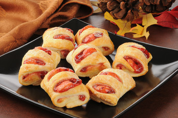 Strawberry strudels