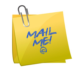 mail me post it illustration