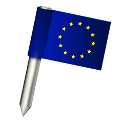 eu vector flag pin
