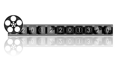 2013 year Film countdown vector