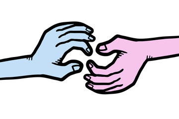 Fototapeta premium Friends hands