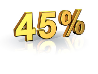 45% Rabatt Aktion Angebot Sonderangebot GOLD