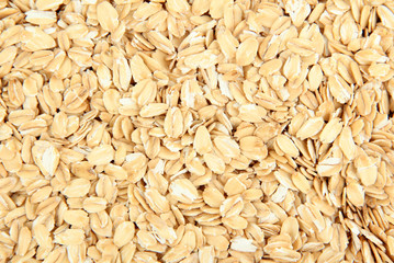 oat flakes texture of close up