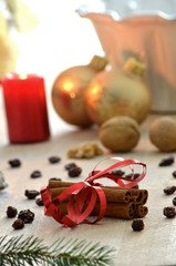 Cinnamon and Christmas decoration