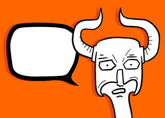 Helmet carnival cartoon