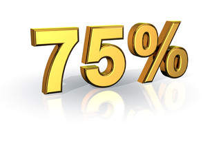 75% Rabatt Aktion Angebot Sonderangebot GOLD
