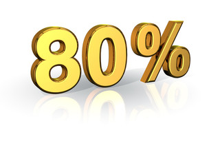 80% Rabatt Aktion Angebot Sonderangebot GOLD