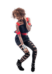 Black woman enjoying herself and having fun