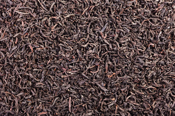 Black tea loose dried tea leaves, marco