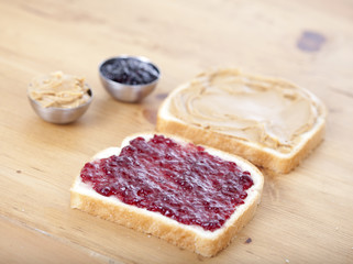 Peanut butter and jelly sandwich