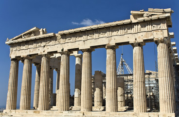 Fototapeta premium Parthenon temple at the Acropolis of Athens in Greece