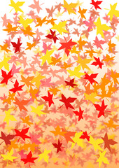 autumn leaves　background. vector file