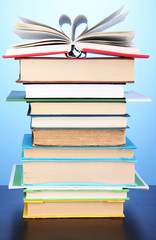 Stack of interesting books and magazines