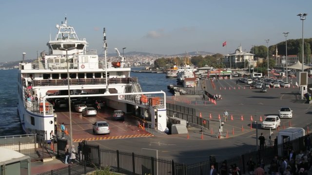 Ferry At Eminonu, Istanbul, Turkey