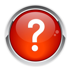 bouton internet question icon red