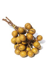longan fruit isolated on white background.
