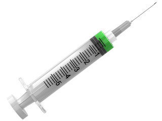 Syringe with serum