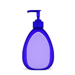 bottle of liquid soap isolated