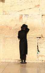 Jews pray at the Western Wall in Jerusalem