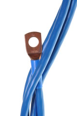 High-voltage cable with copper terminal