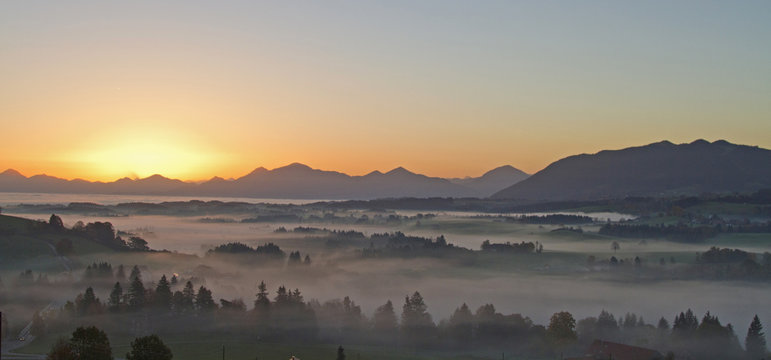 Morgenstimmung im Pfaffenwinkel