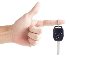 Car key remote with hand