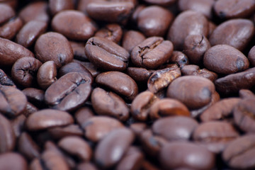 Kaffee Bohnen als Hintergrund