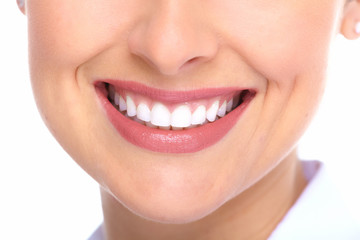 Beautiful woman smile.