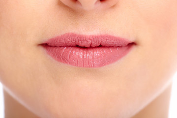 Beautiful female lips.