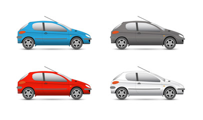 Fototapeta premium Vector collection web icons. car and auto set