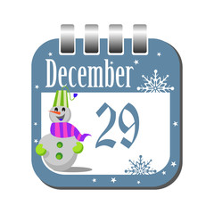 Naklejka premium December twenty nine
