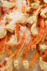 Fresh Crab Legs on Ice