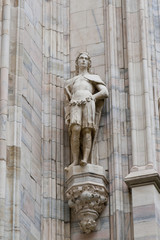 Obraz premium Details of Duomo Cathedral in Milan, Italy