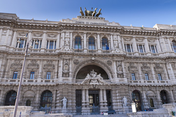 Fototapeta na wymiar Corte di cassazione in Rome