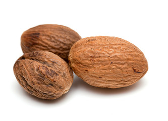 nutmeg isolated on white background