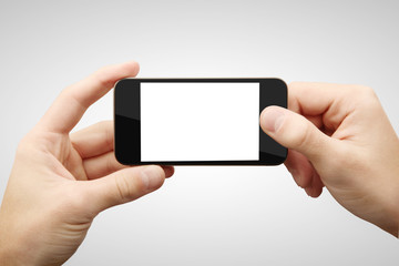 phone in hands