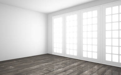 Obraz premium interior with wooden floor