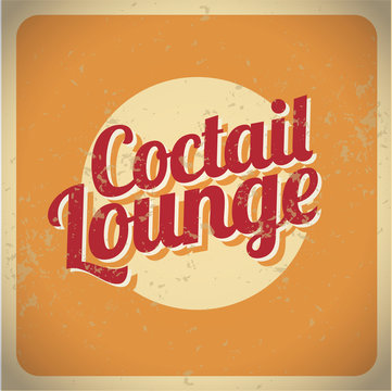 Coctail lounge vintage sign