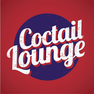 Coctail lounge vintage sign